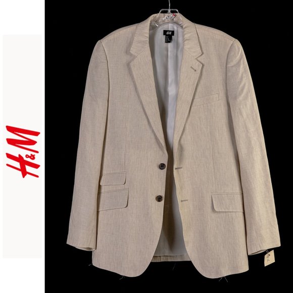 H&M Other - H&M Slim Fit Linen Blazer Sz40R EUC